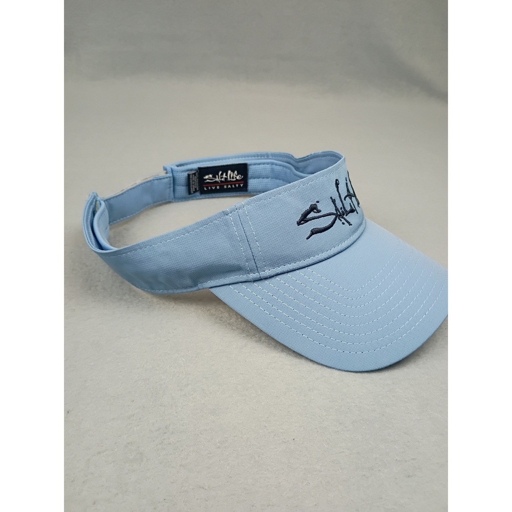 Salt Life UVapor Performance Visor Light Blue Adjustable Fishing Sun Hat - Picture 2 of 5